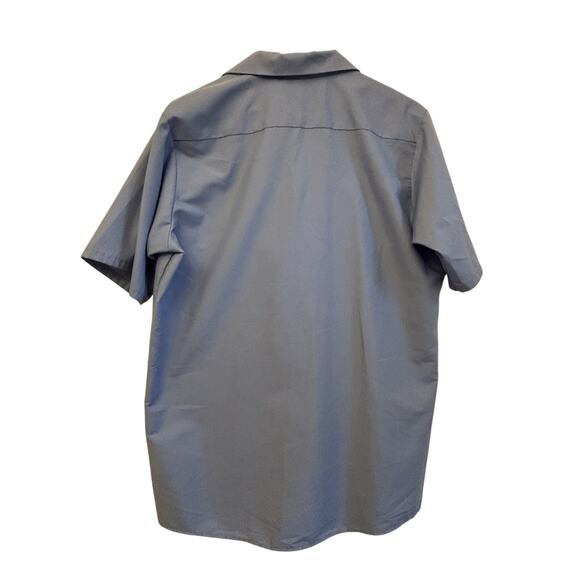 Red Kap Men's Industrial Work Shirt, blue Regular Fit, Short Sleeve - Picture 5 of 8